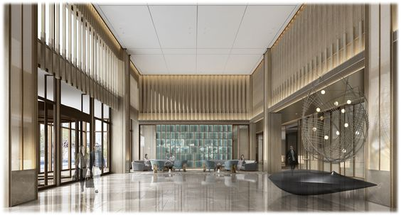 星级酒店大堂设计的点线面